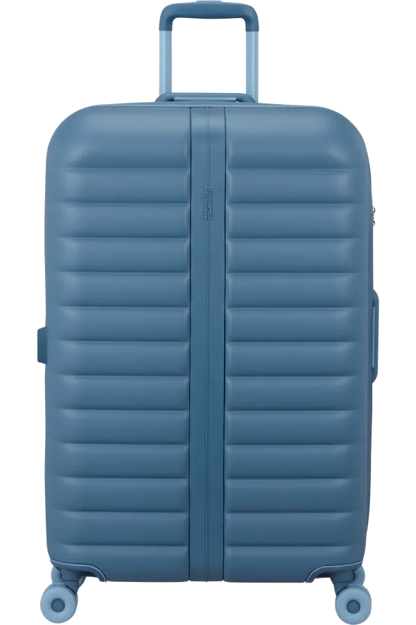 Mala de Viagem Grande 77cm Expansível 4 Rodas Azul Aço - Neovibe | American Tourister®