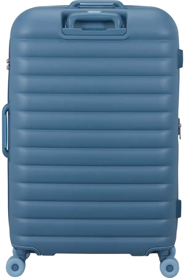 Mala de Viagem Grande 77cm Expansível 4 Rodas Azul Aço - Neovibe | American Tourister®