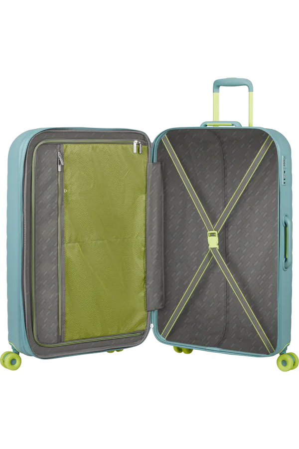Mala de Viagem Grande 77cm Expansível 4 Rodas Verde Menta Suave - Neovibe | American Tourister®