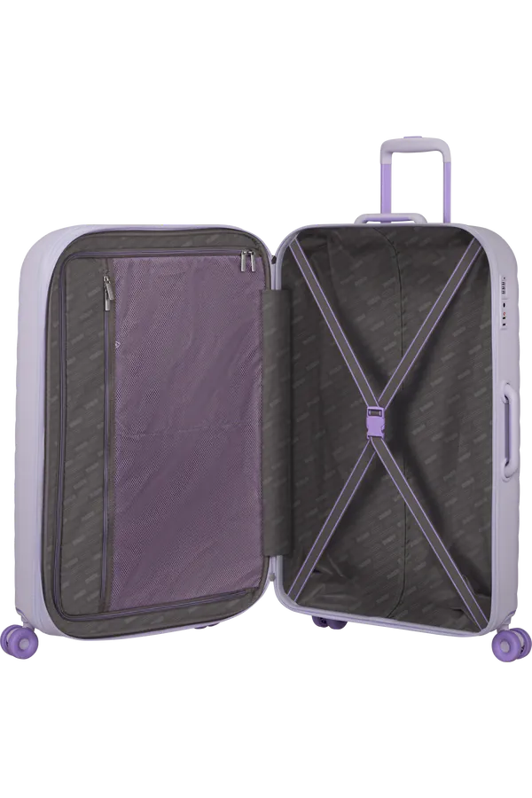 Mala de Viagem Grande 77cm Expansível 4 Rodas Lilás - Neovibe | American Tourister®