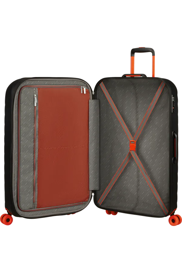 Mala de Viagem Grande 77cm Expansível 4 Rodas Preto - Neovibe | American Tourister®