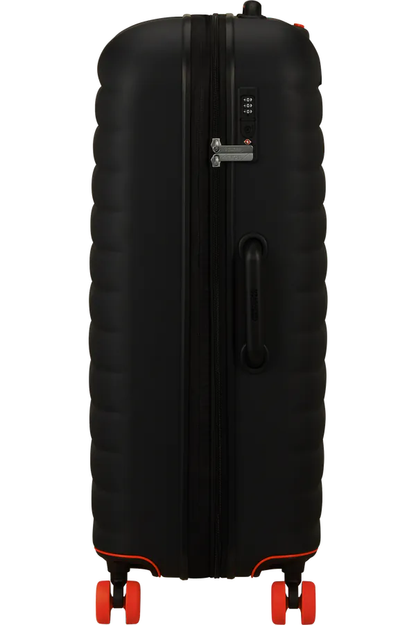 Mala de Viagem Grande 77cm Expansível 4 Rodas Preto - Neovibe | American Tourister®