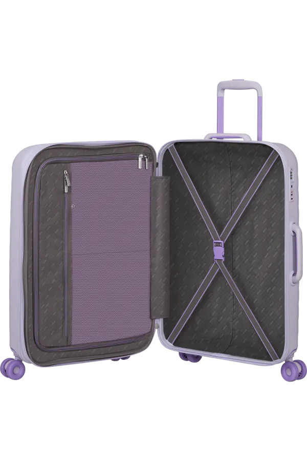 Mala de Viagem Média 67cm Expansível 4 Rodas Lilás - Neovibe | American Tourister®