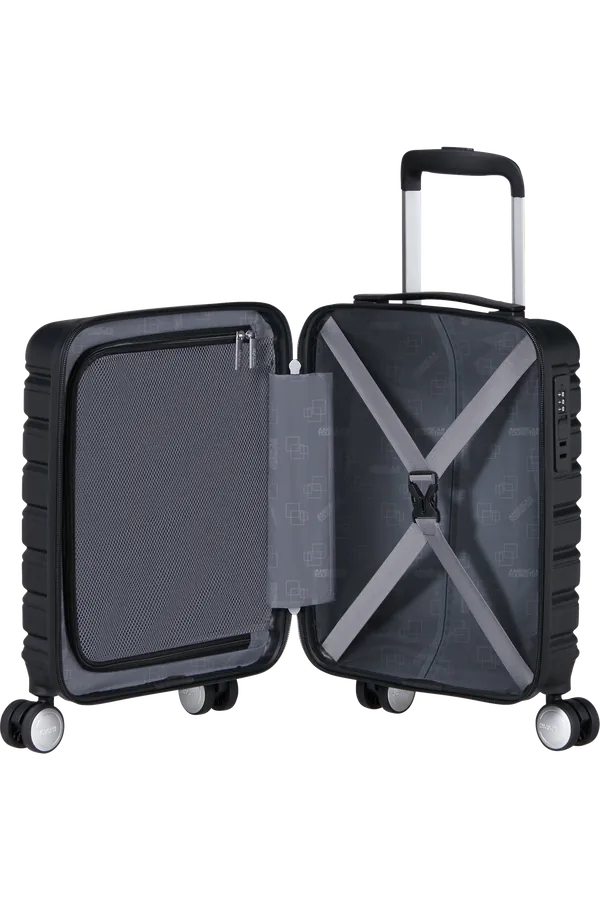 Mala de Cabine Underseater 45cm 4 Rodas Removíveis Preto Sombra - Flashline | American Tourister®