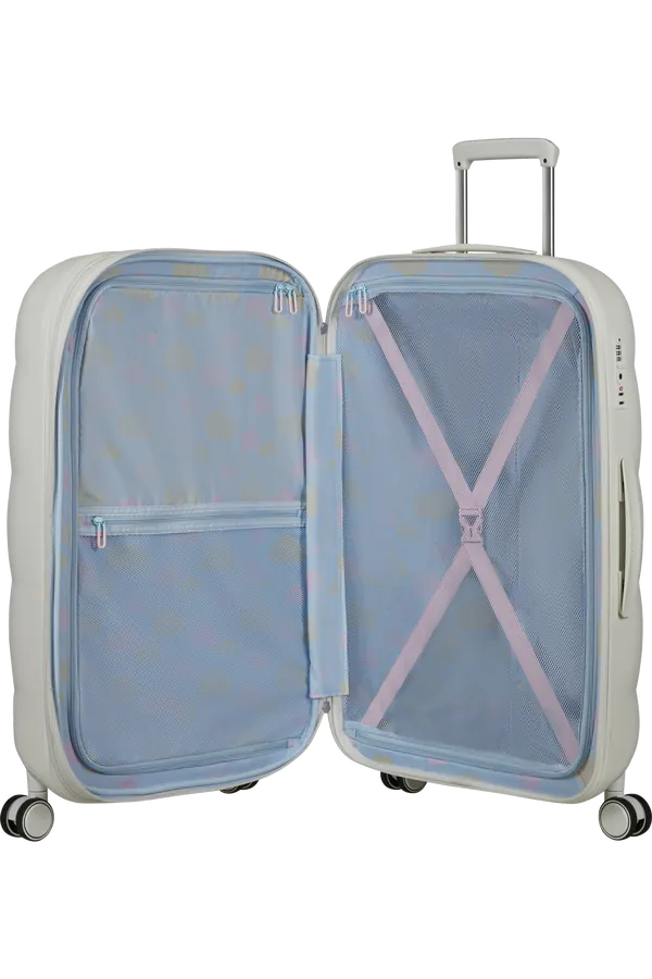 Mala de Viagem Grande 77cm Expansível 4 Rodas Branco Nuvem  - Dreami | American Tourister