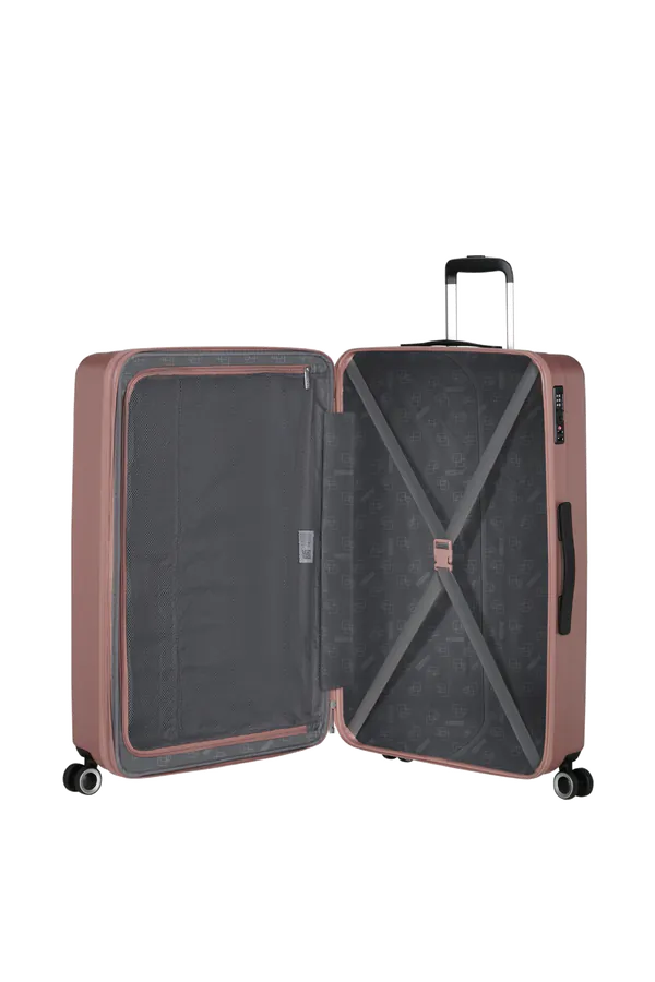 Mala de Viagem Grande 76cm Expansível 4 Rodas Rosa Metálico - AeroJoy | American Tourister
