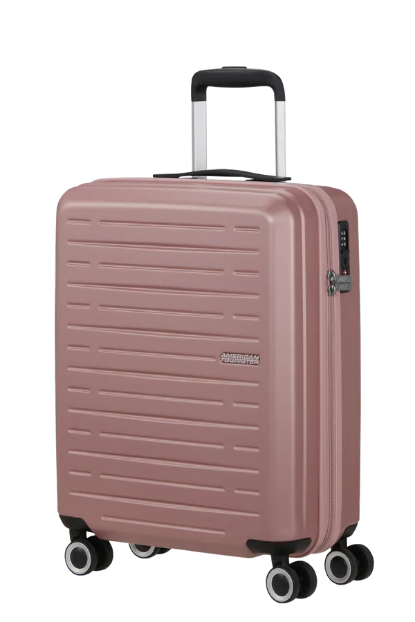 Mala de Cabine 55cm 4 Rodas Rosa Metálico - AeroJoy | American Tourister
