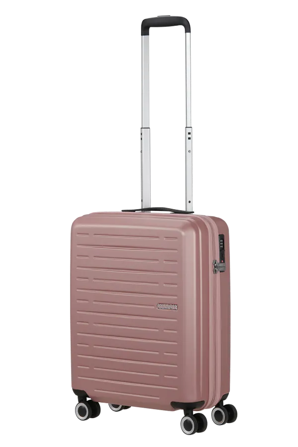 Mala de Cabine 55cm 4 Rodas Rosa Metálico - AeroJoy | American Tourister