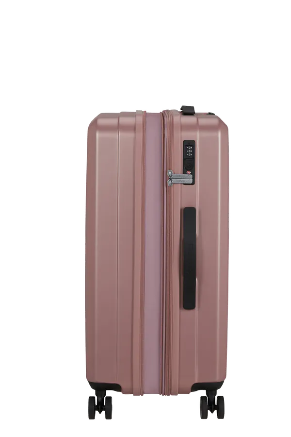 Mala de Viagem Média 66cm Expansível 4 Rodas Rosa Metálico - AeroJoy | American Tourister
