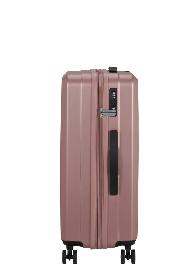 Mala de Viagem Média 66cm Expansível 4 Rodas Rosa Metálico - AeroJoy | American Tourister