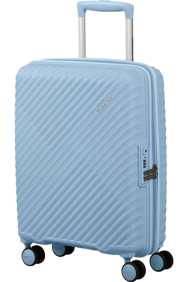 Mala de Cabine 55cm 4 Rodas Azul Glacial - Diablast | American Tourister®