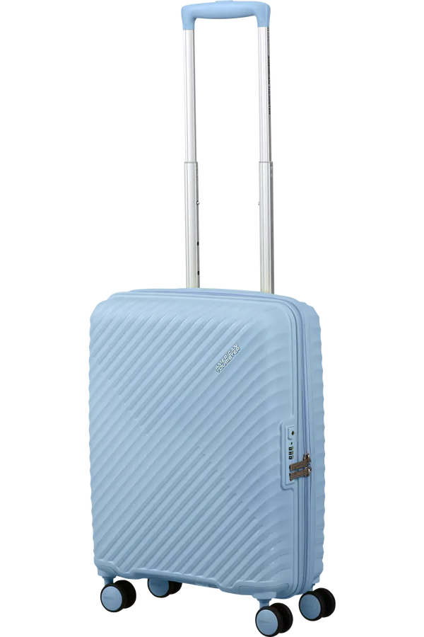 Mala de Cabine 55cm 4 Rodas Azul Glacial - Diablast | American Tourister®