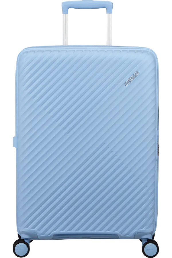 Mala de Viagem Média 68cm Expansível 4 Rodas Azul Glacial - Diablast | American Tourister®