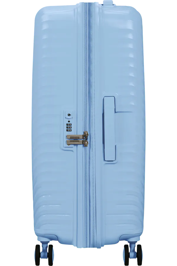 Mala de Viagem Média 68cm Expansível 4 Rodas Azul Glacial - Diablast | American Tourister®