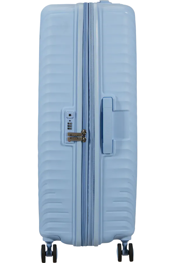 Mala de Viagem Grande 78cm Expansível 4 Rodas Azul Glacial - Diablast | American Tourister®