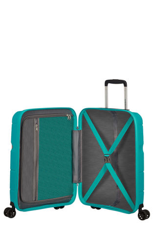 Mala de Cabine 55cm c/ 4 Rodas Azul Oceano - Linex | American Tourister