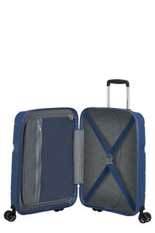 Mala de Cabine 55cm c/ 4 Rodas Azul Marinho - Linex | American Tourister