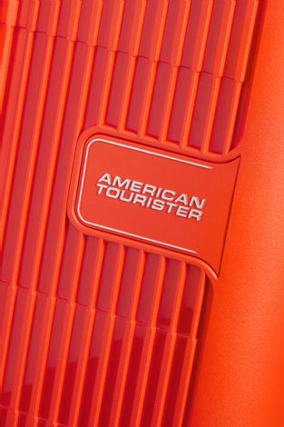 Mala de Cabine 55cm Expansível 4 Rodas Laranja Brilhante - AeroStep | American Tourister