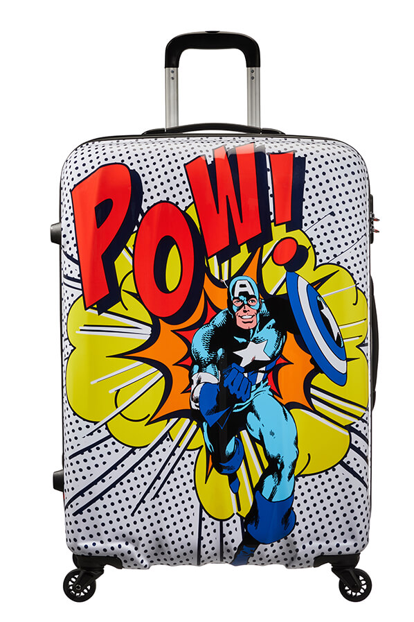 Mala de Viagem Grande 75cm 4 Rodas Capitão American Pop Art - Marvel | American Tourister