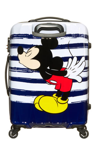 Mala de Viagem Média 65cm 4 Rodas Beijo do Mickey - Disney Legends | American Tourister