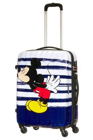 Mala de Viagem Média 65cm 4 Rodas Beijo do Mickey - Disney Legends | American Tourister