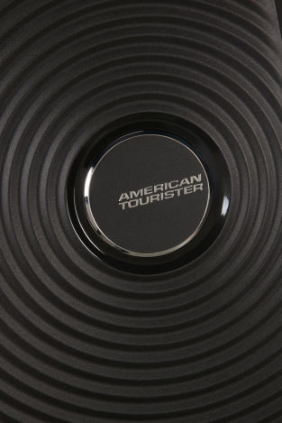 Mala de Cabine 55cm Expansível Preta - Soundbox | American Tourister®