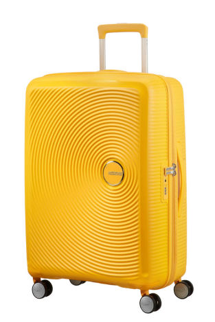 Mala de Viagem Média 67cm Expansível Amarela - Soundbox | American Tourister®
