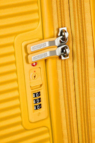 Mala de Viagem Grande 77cm Expansível Amarela - Soundbox | American Tourister®
