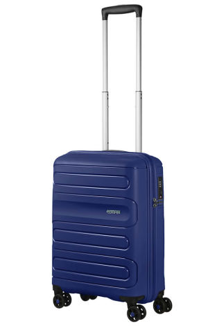 Mala de Cabine 55cm c/ 4 Rodas Azul Marinho - Sunside | American Tourister®