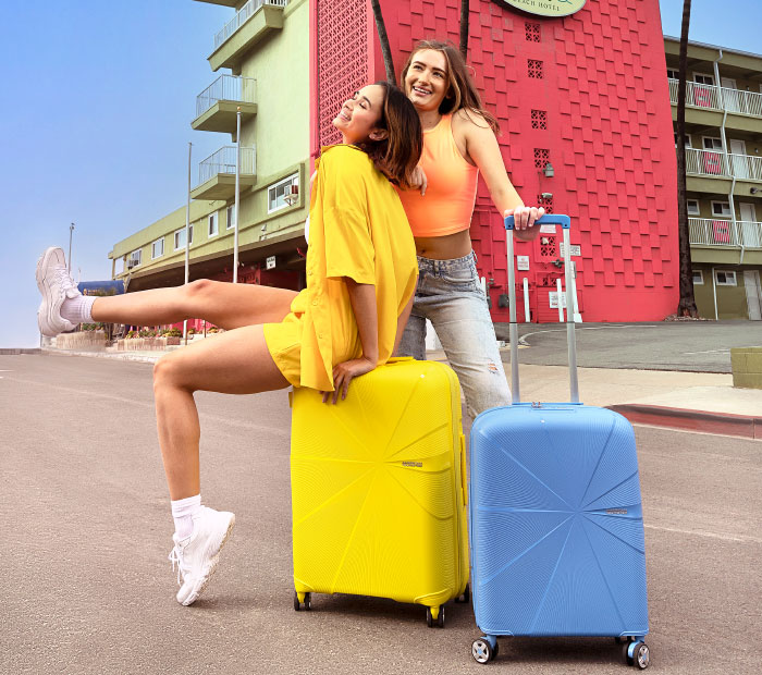 Malas de Viagem Limão Elétrico e Azul Tranquilo - StarVibe - American Tourister