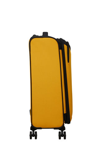 Mala de Viagem Média 67cm Expansível 4 Rodas Preto/Amarelo - Daring Dash | American Tourister